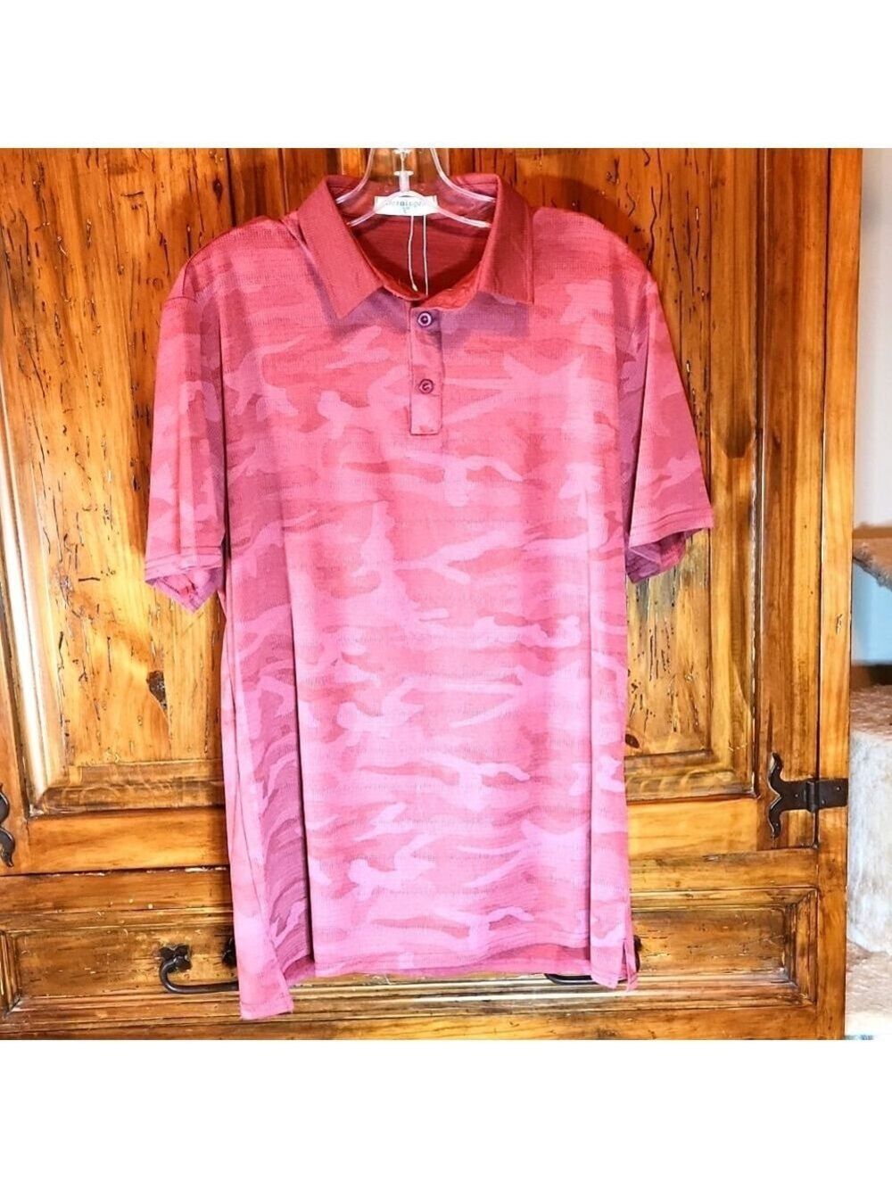 Derminpro men's camo golf polo